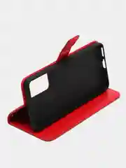 Красный чехол-книжка с магнитной застежкой для Xiaomi Redmi Note 11 Pro/Note 12 Pro 4G (Сяоми)