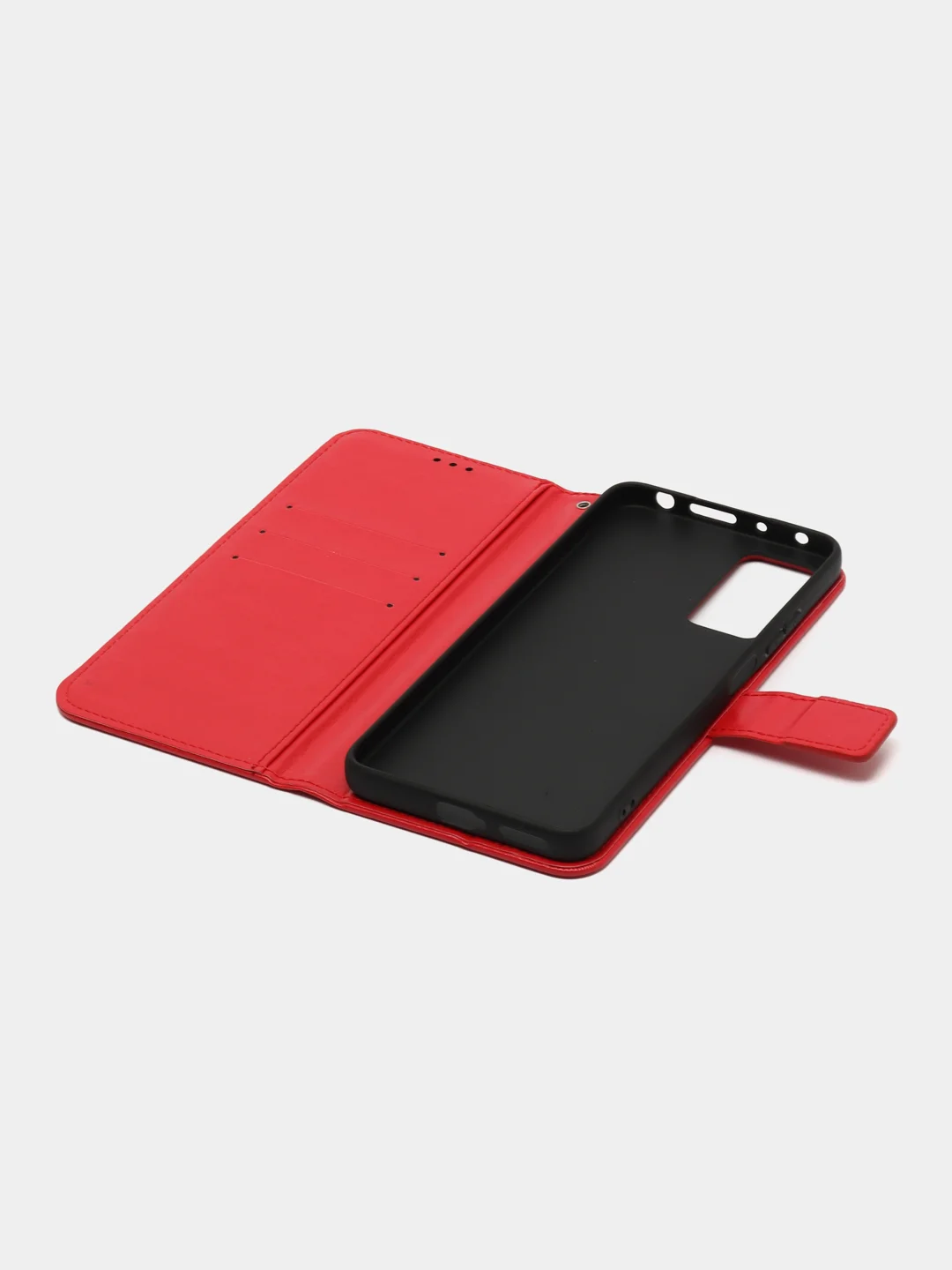Красный чехол-книжка с магнитной застежкой для Xiaomi Redmi Note 11 Pro/Note 12 Pro 4G (Сяоми)