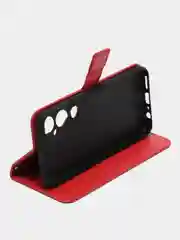Красный чехол-книжка с магнитной застежкой для Tecno POVA 4 Pro (Техно Пова 4 Про)