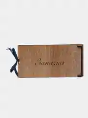 Коричневый подарочная шкатулка , купюрница , конверт для денег, 180 х 85 х 15 мм