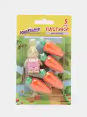 Ластик, резинка стирательная канцелярская для карандаша фигурный ЮНЛАНДИЯ , 5 штук, 229596