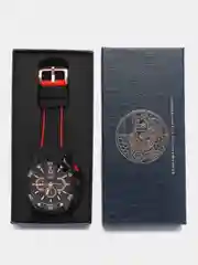 Угольный мужские наручные часы Lige 10030 с хронографом, подарочной упаковке