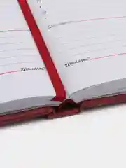 Ежедневник-планер (планинг) - блокнот недатиров. А5 BRAUBERG экокожа, резинка 136л, 111675