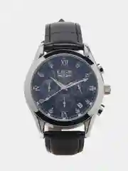 Черный мужские наручные часы Lige LG8912, с хронографом, в подарочной упаковке