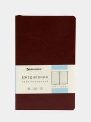 Ежедневник-планер (планинг) - блокнот недатированный А5 BRAUBERG Metropolis экокожа,113289