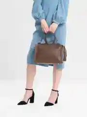Коричневый женская сумка LaFemme, с двумя ремешками