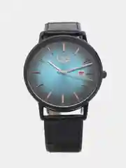 Бирюзовый мужские наручные часы Lige LG1004 c календарём в подарочной упаковке