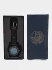 Бирюзовый мужские наручные часы Lige LG1004 c календарём в подарочной упаковке