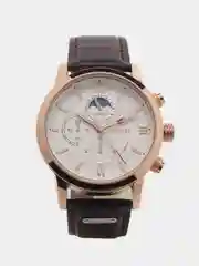 Багровый мужские наручные часы Lige LG8932 с хронографом, в подарочной упаковке