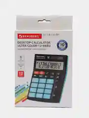 Калькулятор настольный электронный BRAUBERG ULTRA COLOR-12-BKBU (192x143мм), 250497