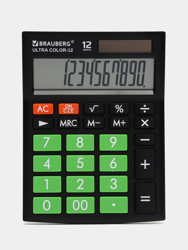 Калькулятор настольный электронный BRAUBERG ULTRA COLOR-12-BKLG (192x143мм), 250498