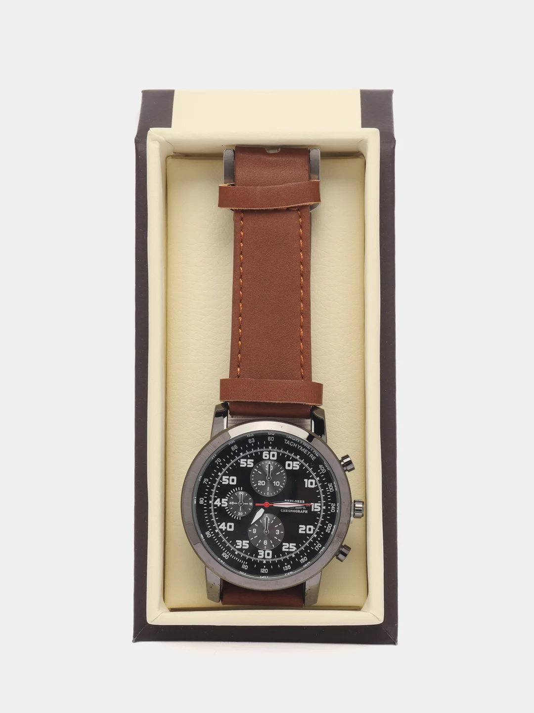 Шоколадный мужские наручные часы Hannah Martin HM8701, в подарочной упаковке