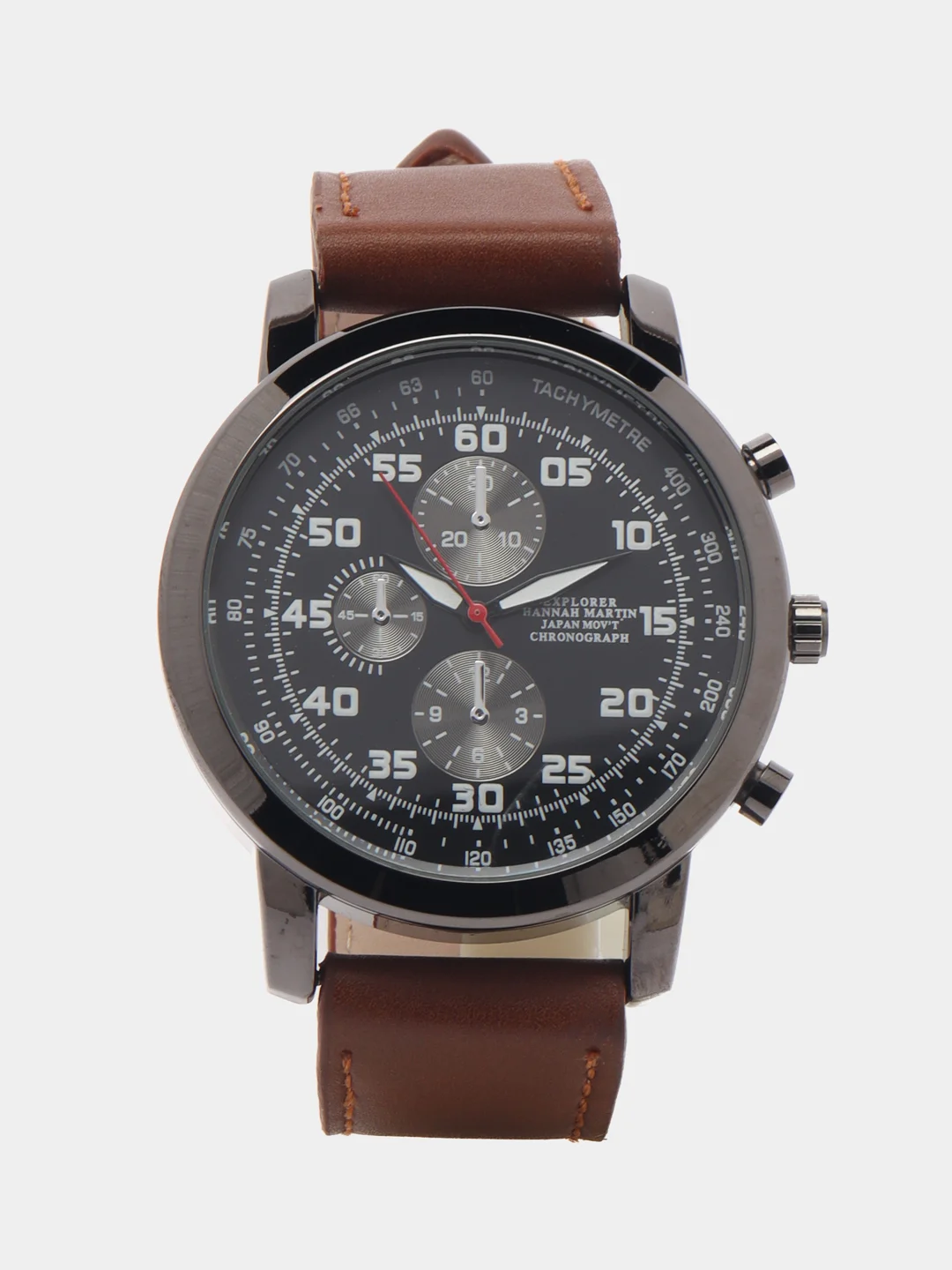 Шоколадный мужские наручные часы Hannah Martin HM8701, в подарочной упаковке