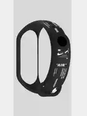 Вишнёвый ремешок для Xiaomi Mi Band 5, Mi Band 6  с рисунками