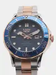 Морской мужские наручные часы Lige LG8936 с календарём, в подарочной упаковке