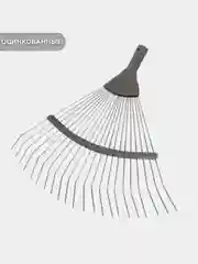 Грабли веерные оцинкованные для травы, 22 зубца. Оцинкованная сталь
