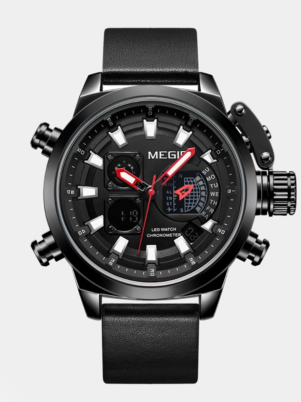 Мужские наручные часы Megir ML2090G с хронографом в подарочной упаковке