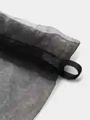 Черный мешочек из органзы для подарка и украшений, разные цвета