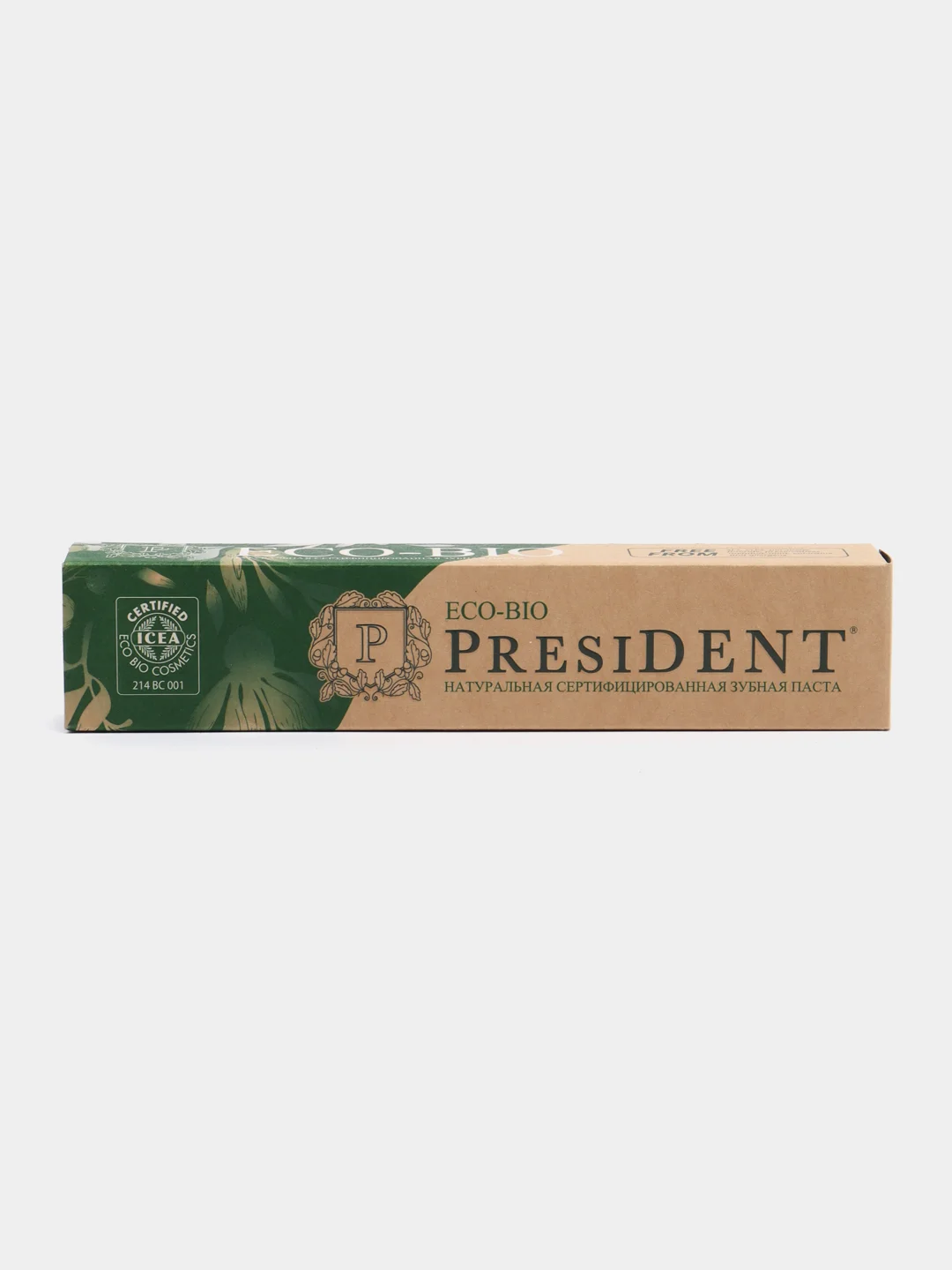Зубная паста PRESIDENT Eco-bio Натуральная, 75 г