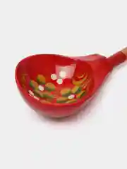 Красный ложка деревянная с росписью " Хохлома"