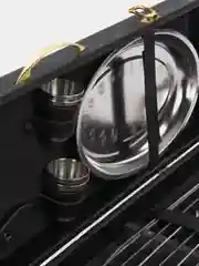 Черный шашлычный набор "Пдд 8"