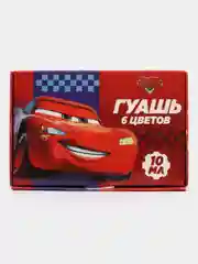 Красный гуашь "Любимые герои",  6 цветов по 10 мл