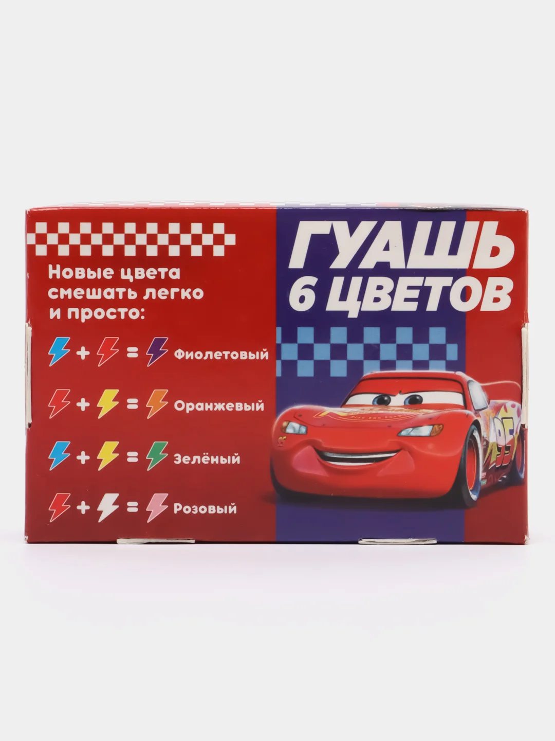 Красный гуашь "Любимые герои", 6 цветов по 10 мл