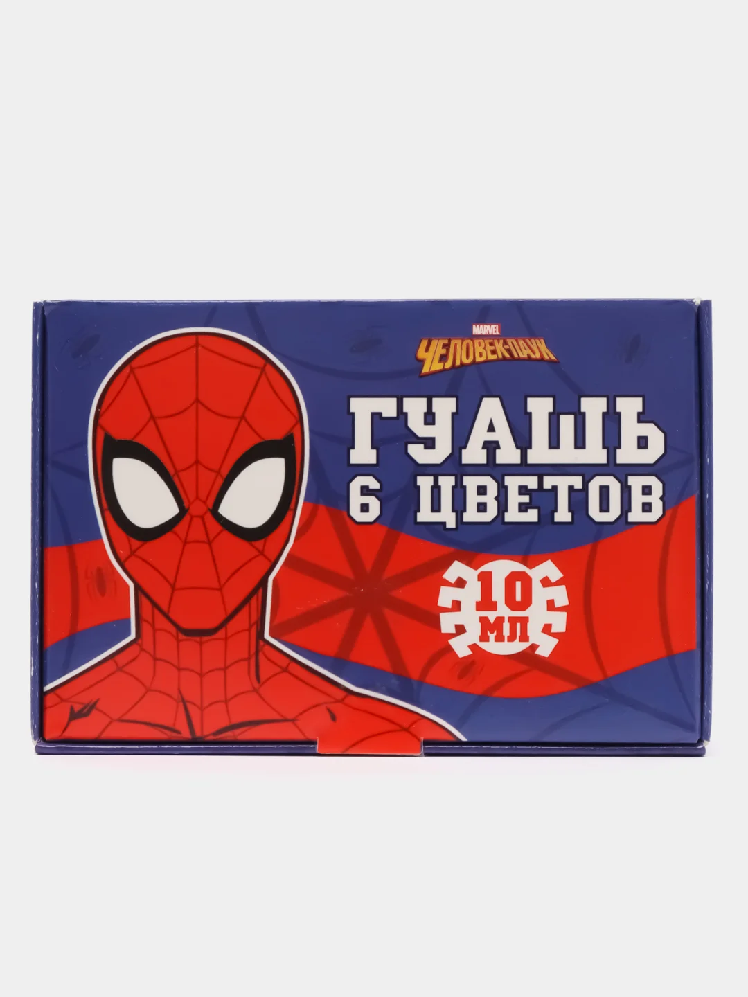 Белый гуашь "Любимые герои", 6 цветов по 10 мл