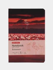 Блокнот-записная книжка, тетрадь для записей и рисования А6 экокожа гибкий 80л, 112099