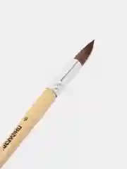 Кисточка (кисть) для рисования, ПОНИ, круглая, № 9, деревянная ручка, колпачок, 200838
