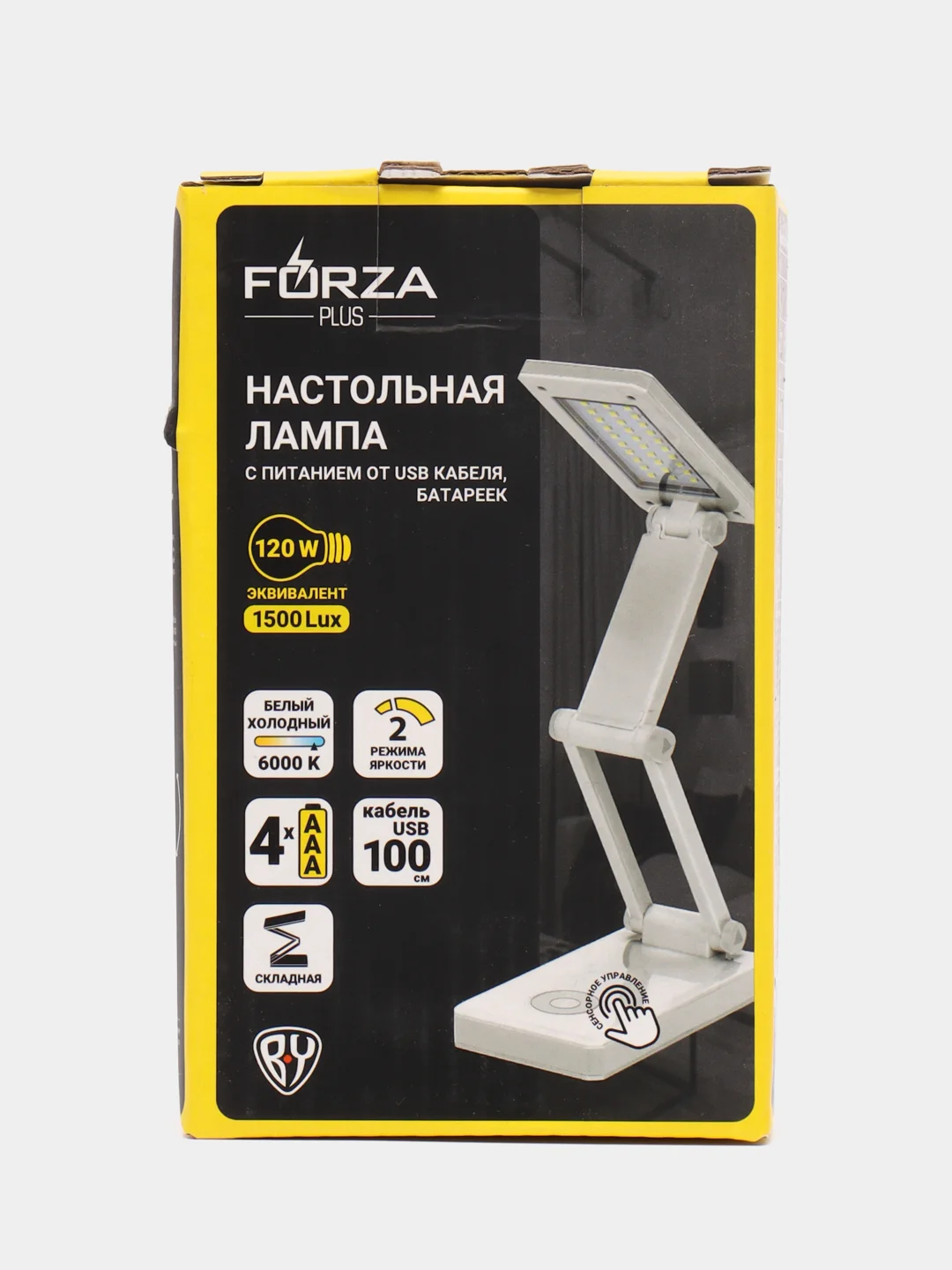 Лампа настольная, складная,беспроводная FORZA, 30 LED, питание 4 x AAA, шнур USB