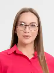 Черный очки круглые, имиджевые, солнцезащитные, унисекс