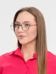 Черный очки круглые, имиджевые, солнцезащитные, унисекс