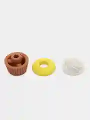 Белый ластик фигурный "Пирожное", "Тортик"
