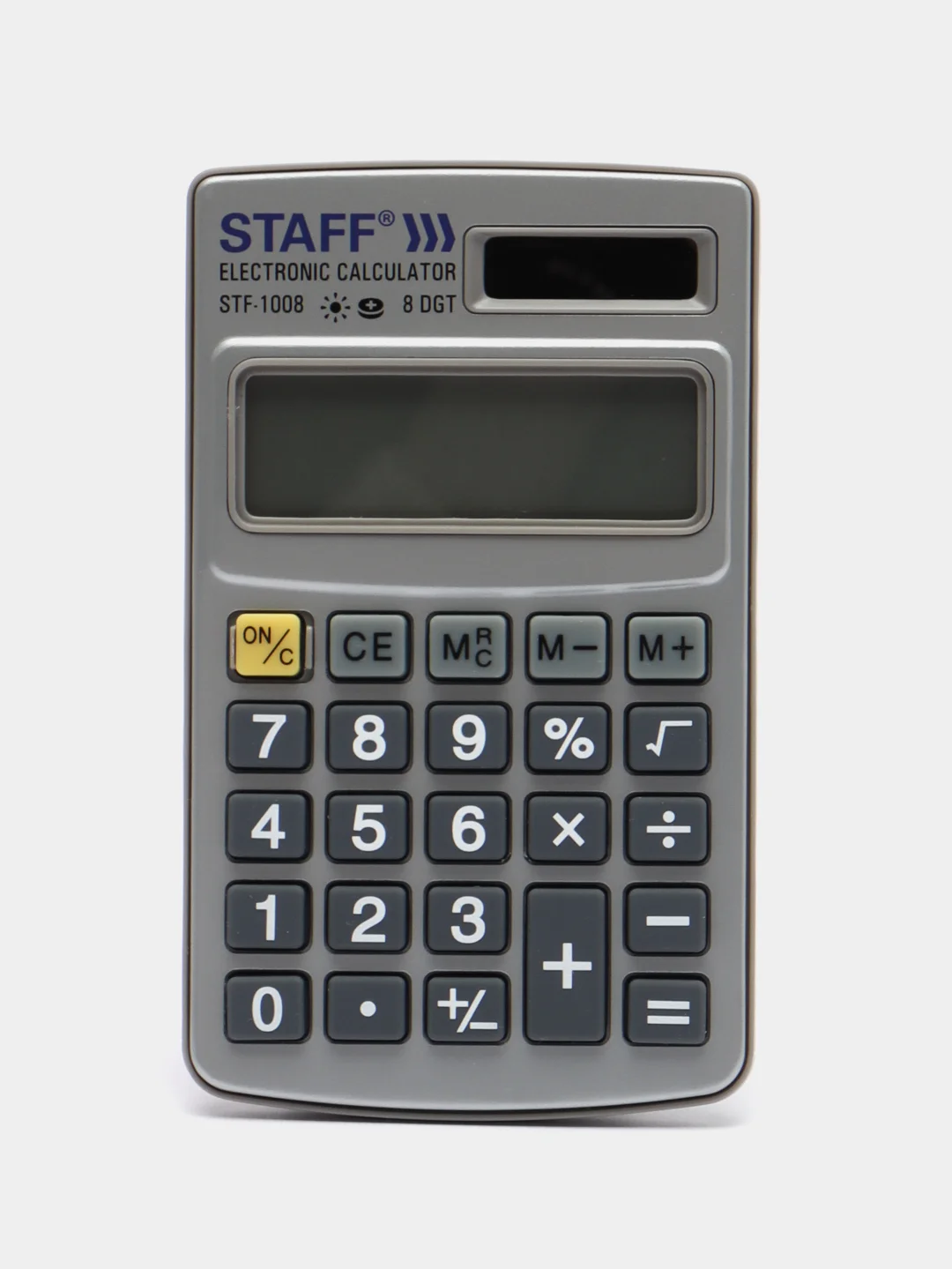Калькулятор карманный маленький металлический STAFF STF-1008 (103х62мм), 8 разрядов,250115