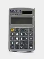 Калькулятор карманный маленький металлический STAFF STF-1008 (103х62мм), 8 разрядов,250115