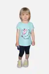Ледяной комплект детский трикотажный для девочки футболка + бриджи LOVELLA 23024