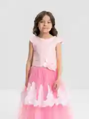 Розовый платье