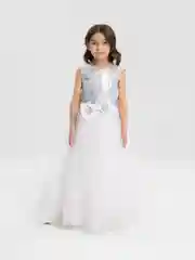 Серебряный платье на торжество