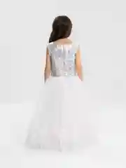 Серебряный платье на торжество