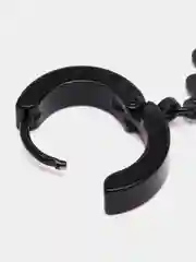 Серьга" Черный клевер"