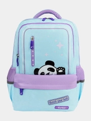 Рюкзак школьный Brauberg Star, 1 отделение, 5 карманов, Friendly panda, голубой,270667