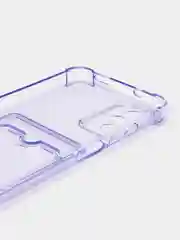 Лавандовый чехол противоударный Xiaomi Redmi Note 10, 10S, Poco M5s, прозрачный, с карманом для карты