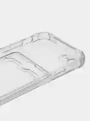 Прозрачный чехол для iPhone 7/8 Plus/XR/11/12/13/Pro/Pro Max, силиконовый, с карманом для карт