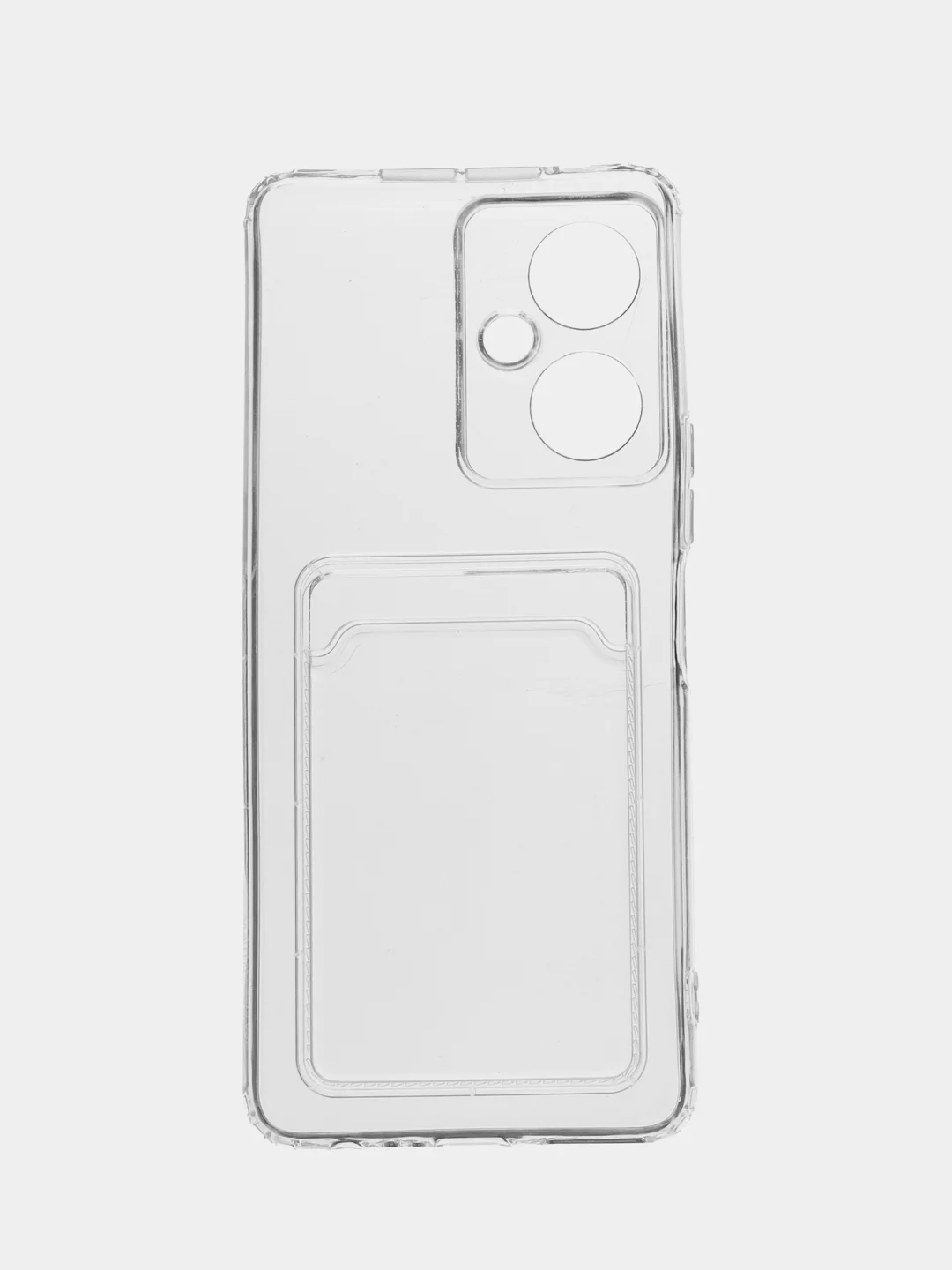 Ударопрочный прозрачный чехол с карманом для карт на TECNO Camon 19, 19 Pro, 19 Neo