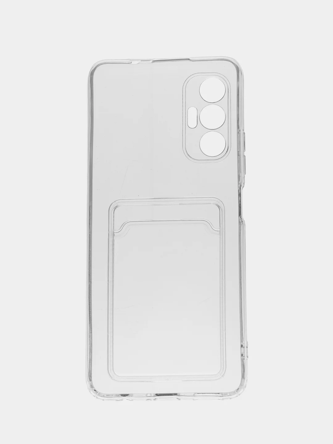 Чехол с карманом для карт на TECNO Pova Neo, Pova Neo 2, Pova 3, прозрачный, ударопрочный