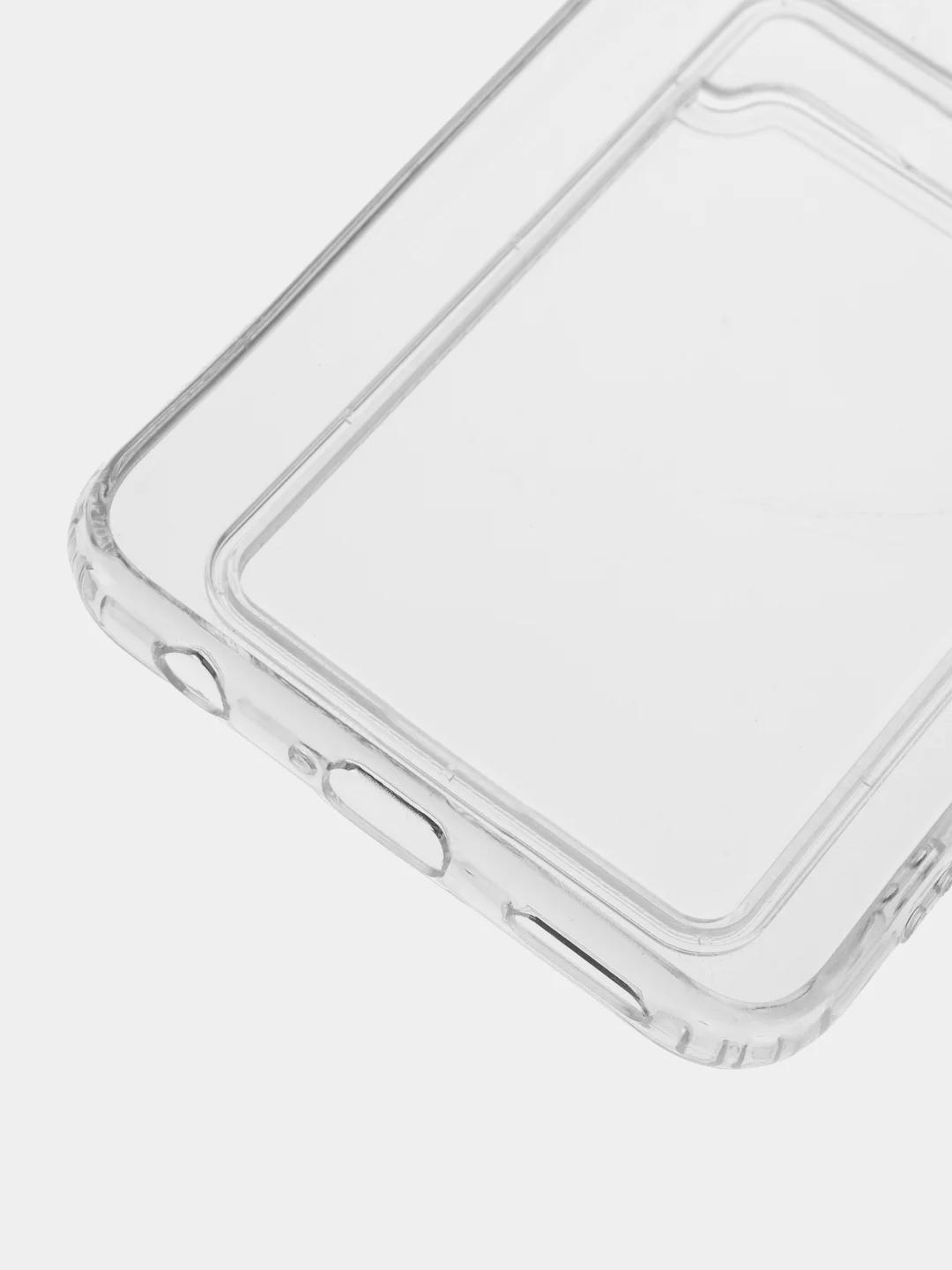 Чехол с карманом для карт на TECNO Pova Neo, Pova Neo 2, Pova 3, прозрачный, ударопрочный