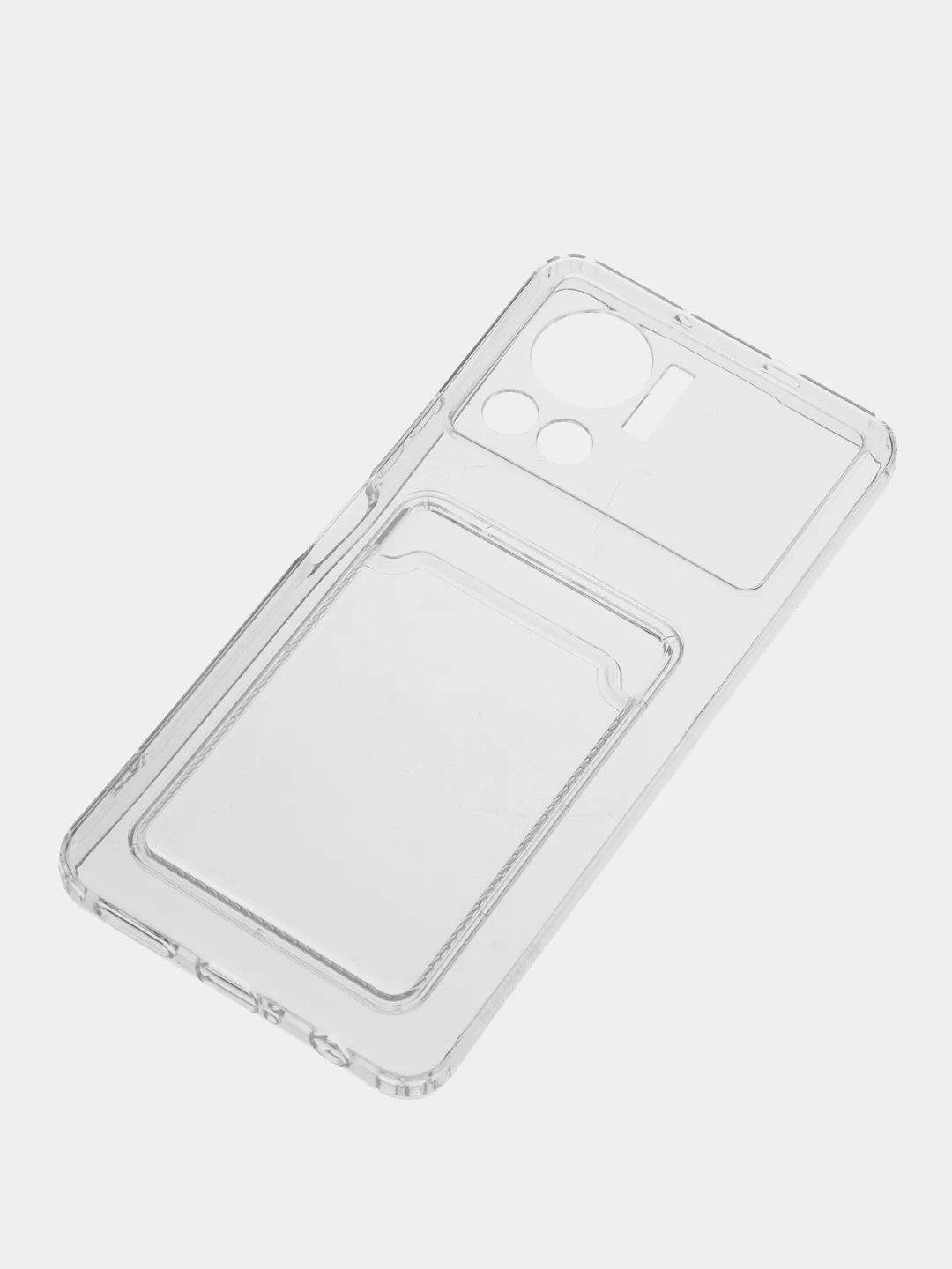 Чехол ударопрочный на INFINIX HOT 20i, Note 12, Note 12 VIP, с карманом, прозрачный