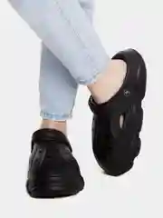 Черный сабо женские, мужские, резиновые, летние, медицинские, 5 цветов