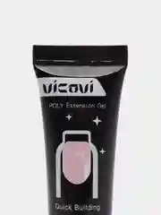 Акригель, гель для наращивания ногтей Vicovi, прозрачный, камуфлирующий, 15 мл